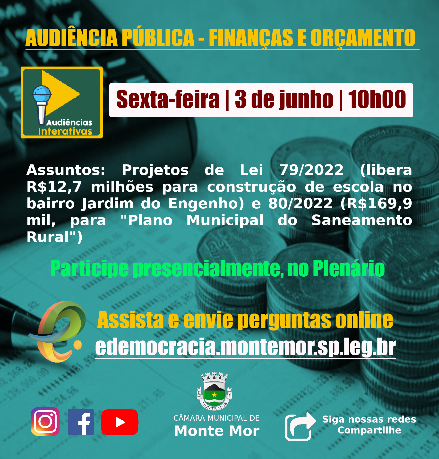 AUDIÊNCIA PÚBLICA 03.06.2022 INSTAGRAM