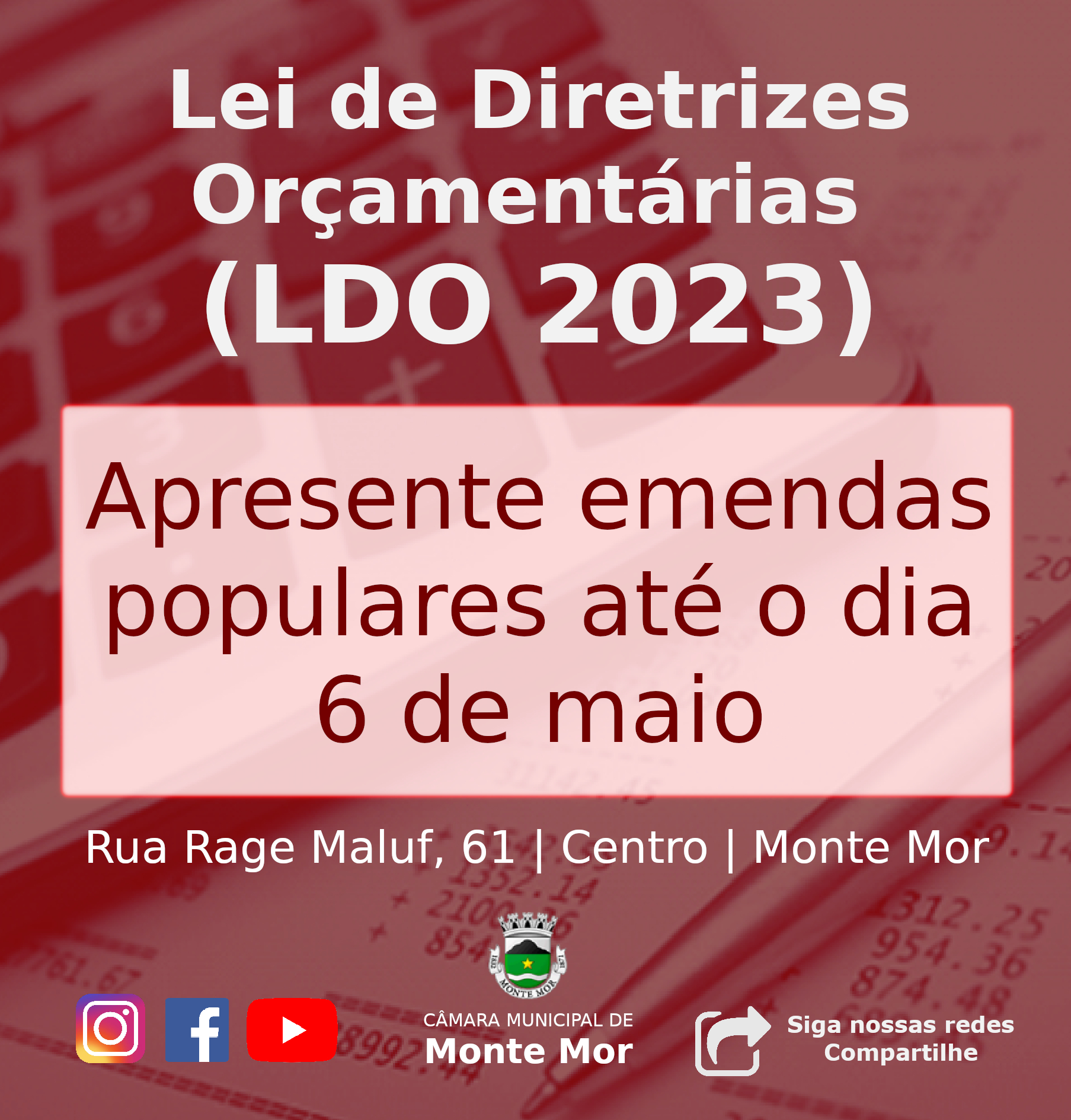 Lei de Diretrizes Orçamentárias LDO 2023instagram