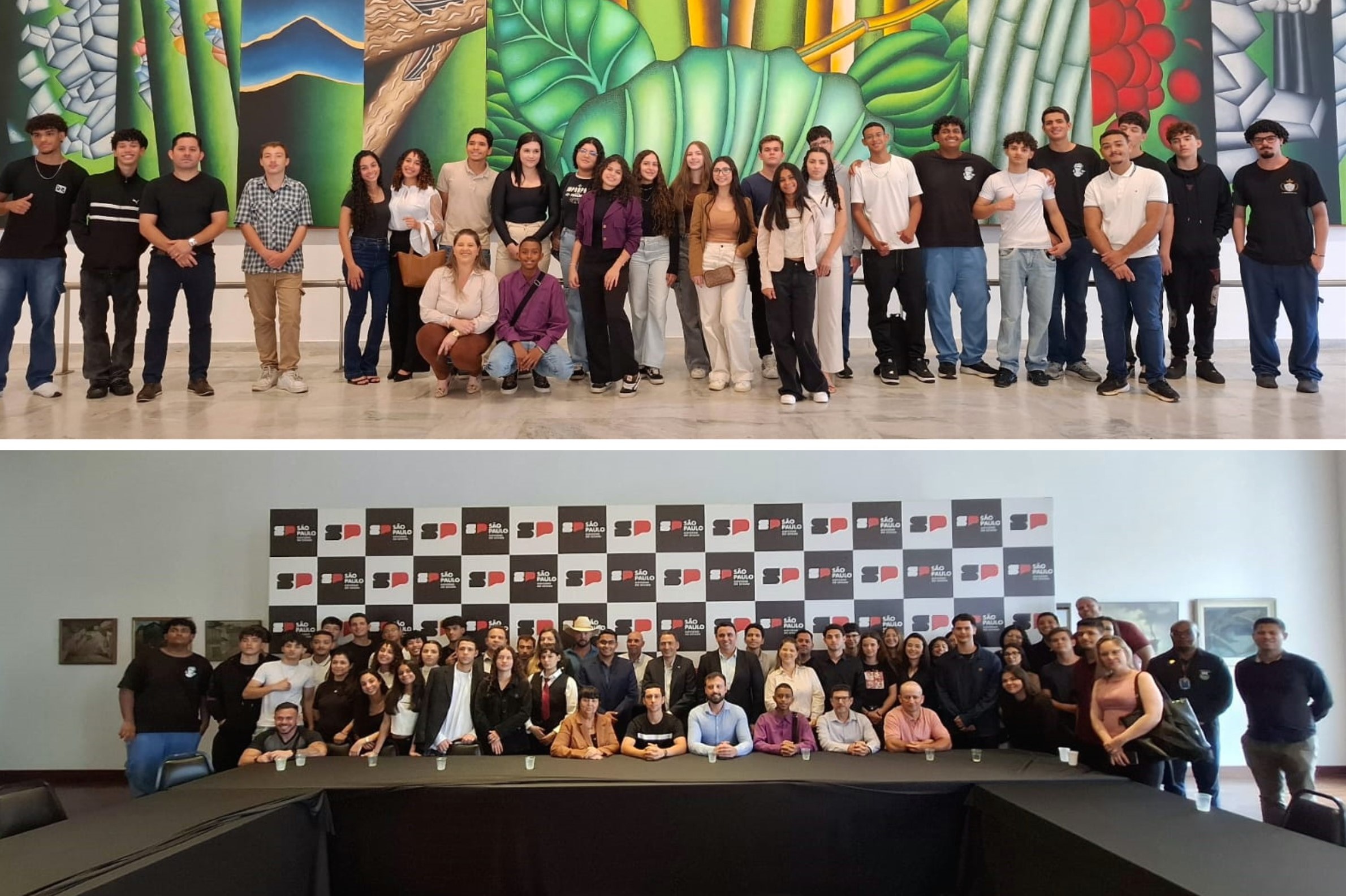 Além da visita ao Palácio dos Bandeirantes (fotos acima), estudantes estiveram na Alesp Geral visitabandeirantes 29.10.25