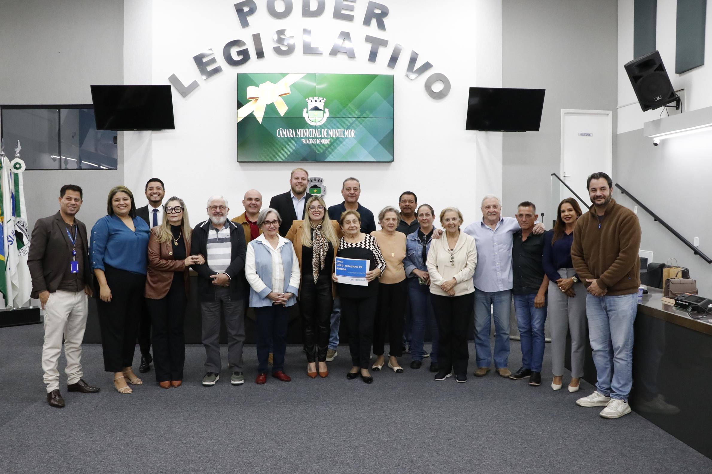 Vereadores e familiares de Luiz D´Artagnan de Almeida, o “pai do feijão carioquinha”