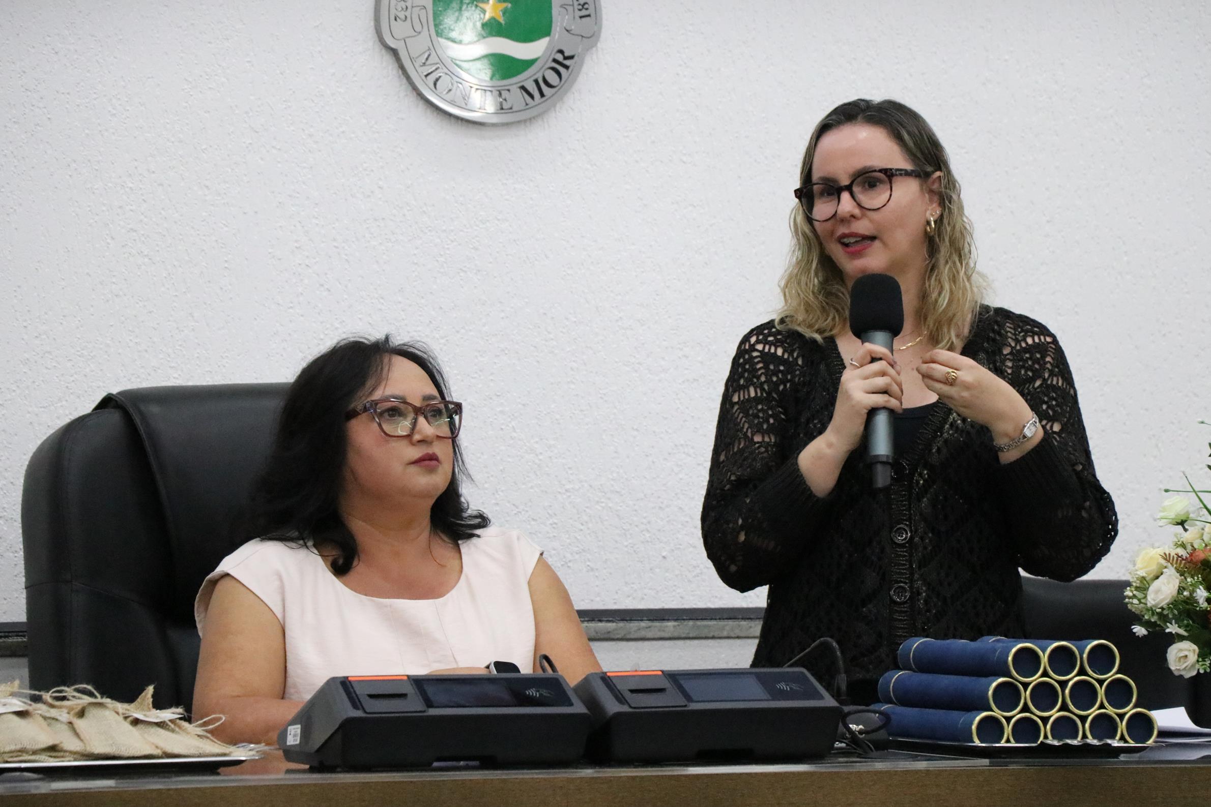 Inês Dittberner, orientadora do polo, e Helen Tancredo, gestora de convênio, participaram